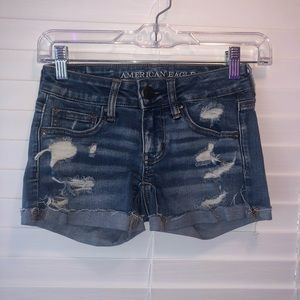 aeo jean shorts